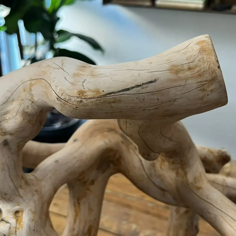 Large Organic Free Form Wood Sculpture Natural 21